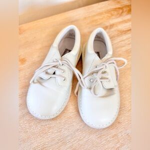 Elegant Cream Kids Dress Shoes
